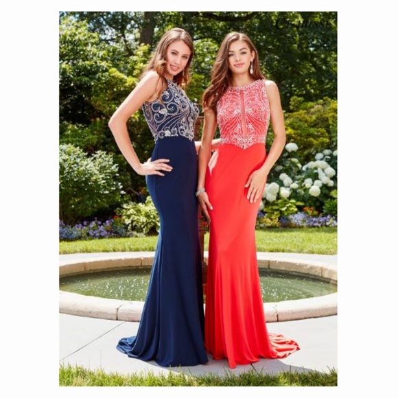 Clarisse Dresses & Skirts - Authentic NEW Clarisse 3075 Watermelon Prom Gown